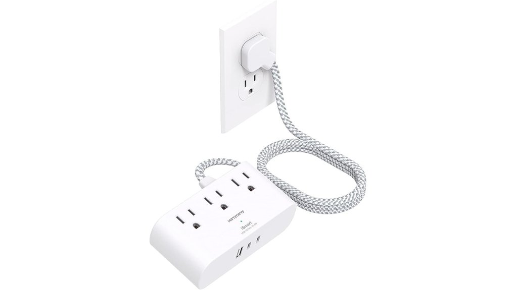 hanycony flat plug powerstrip