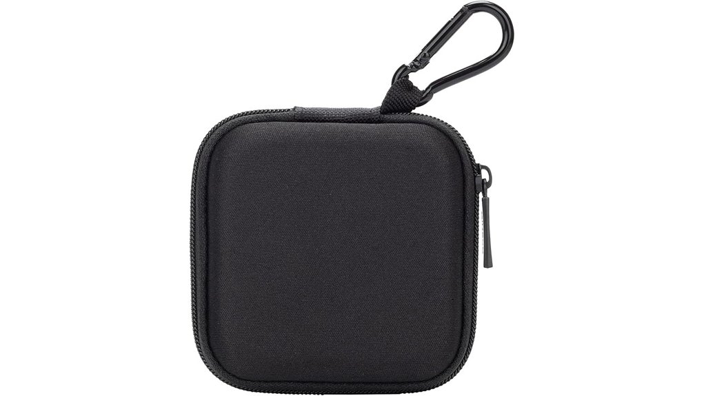 hard shell earbuds case with carabiner