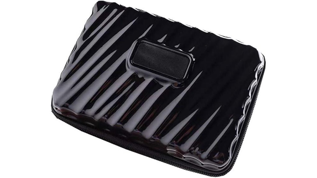 hard shell waterproof zippered toiletry bag