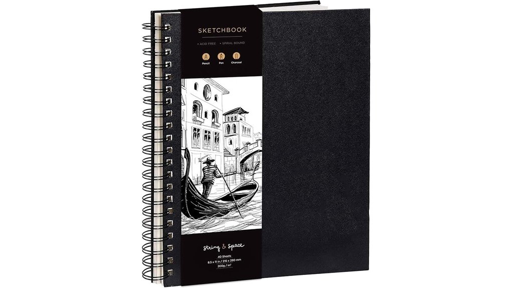 hardcover spiral artist sketchbook