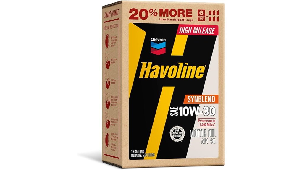 havoline high mileage 10w 30