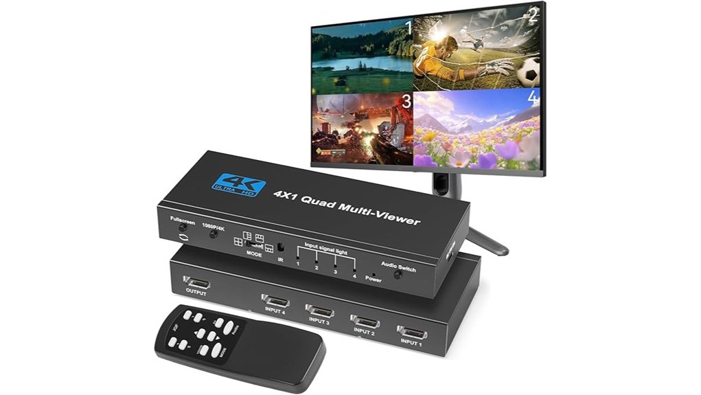 hdmi four input multiview switcher