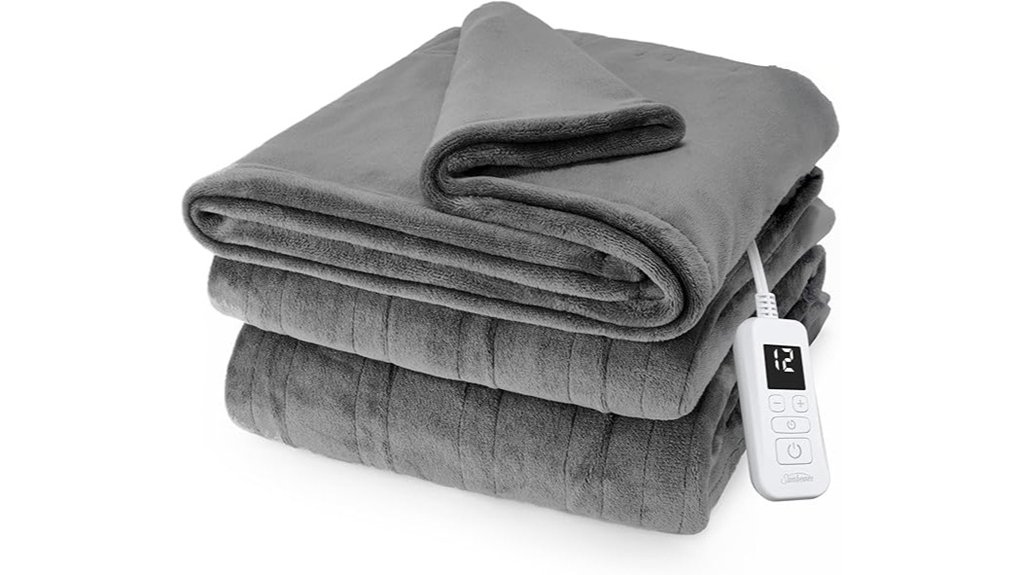 heated full size luxury blanket