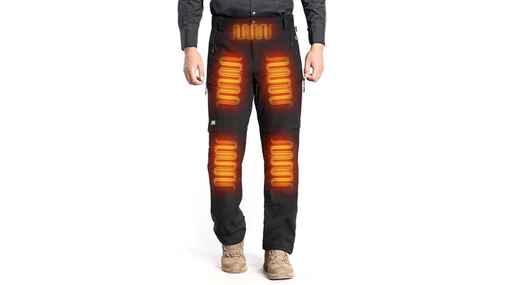 heated men s softshell hiking pants