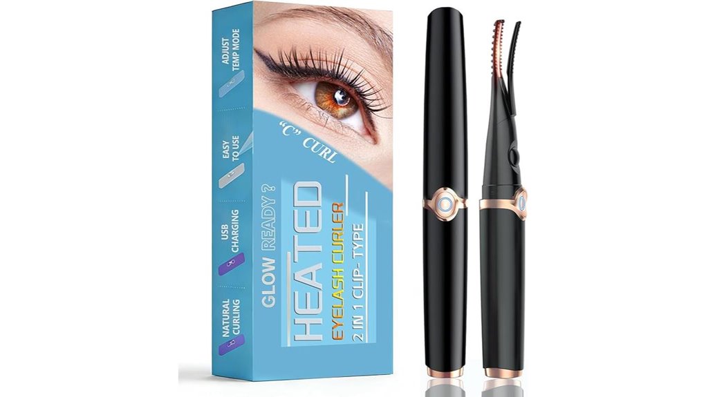 heated usb rechargeable eyelash curler