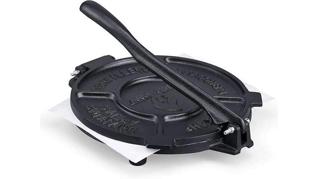 heavy duty 10 cast iron tortilla press