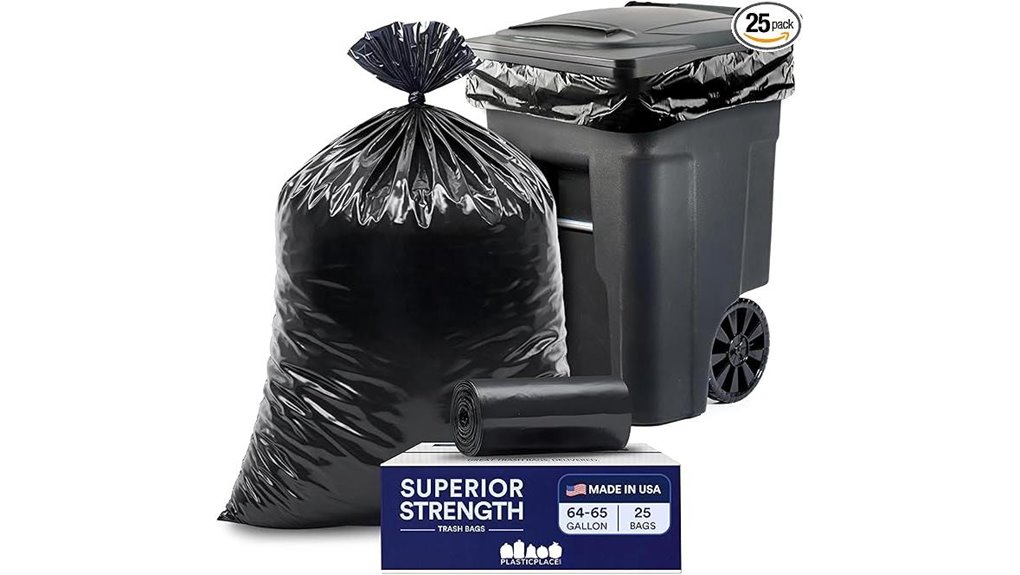 heavy duty 64 65 gallon trashbags