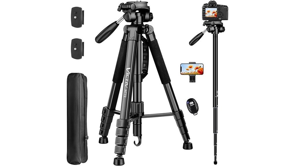 heavy duty 72 inch camera tripod