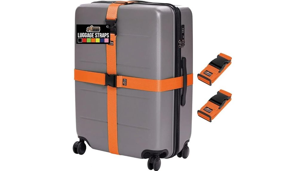 heavy duty adjustable luggage straps