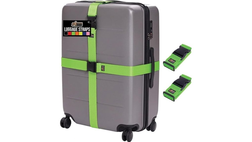 heavy duty adjustable luggage straps