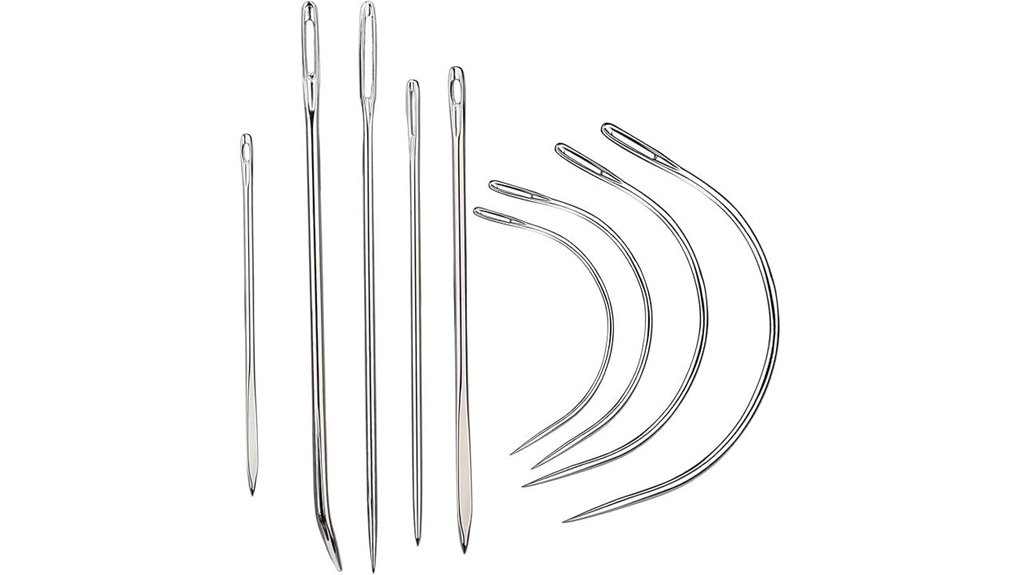 heavy duty curved leather needles