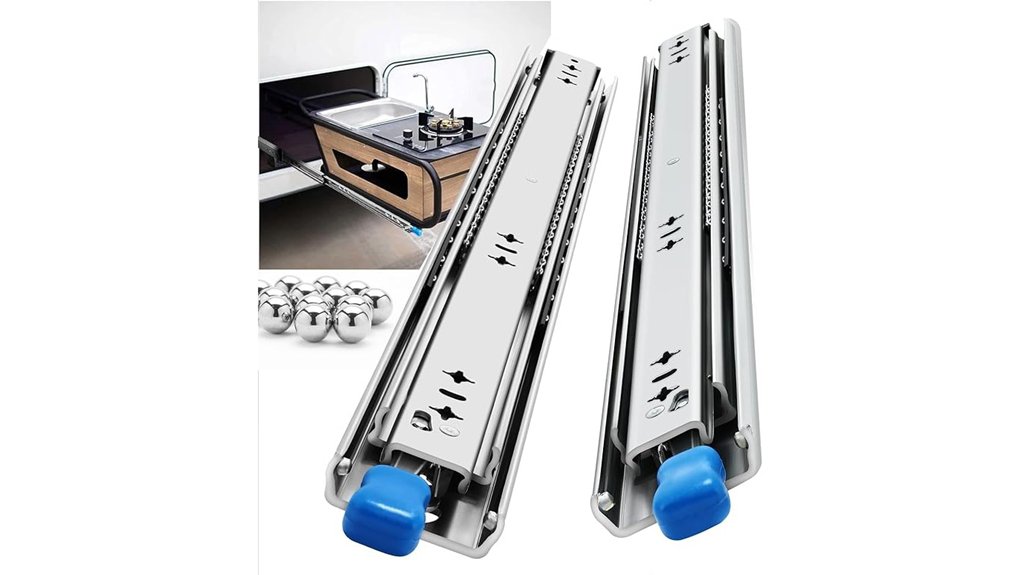 heavy duty full extension locking slides