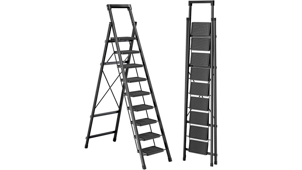 heavy duty nine step folding steel