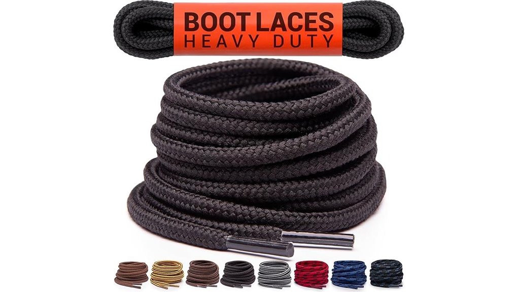 heavy duty round boot laces