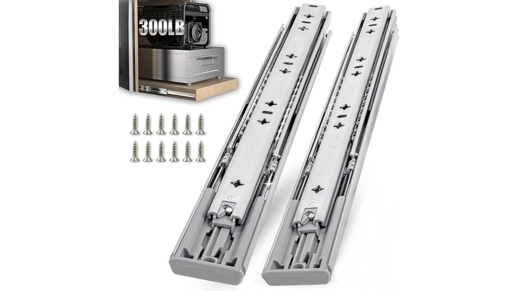 heavy duty soft close drawer slides