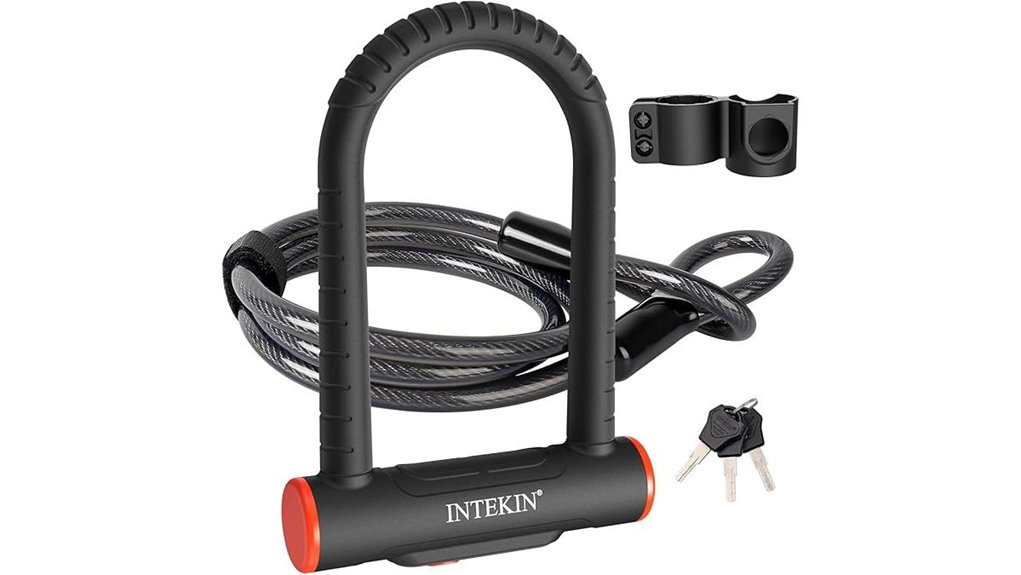 heavy duty u lock with cable