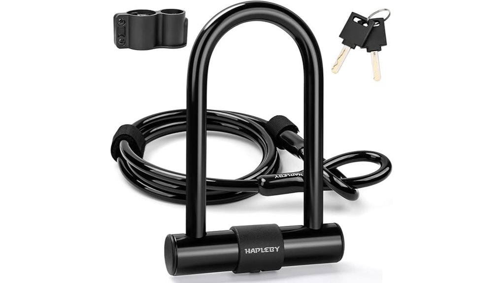 heavy duty u lock with cable