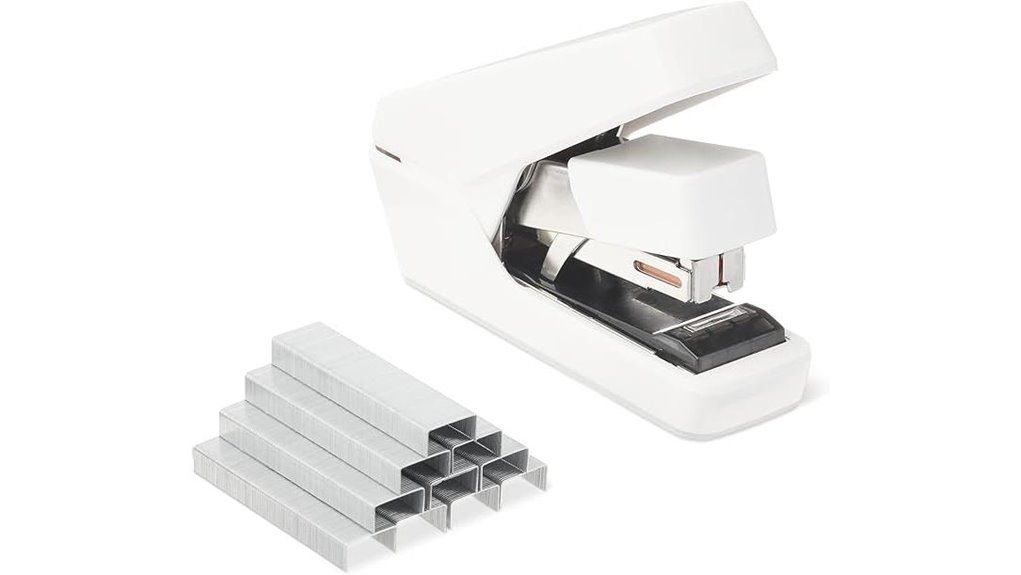 heavy duty white flat clinch stapler