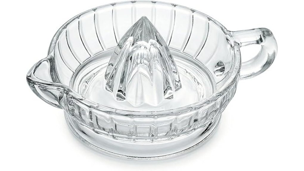 heavyweight glass citrus reamer