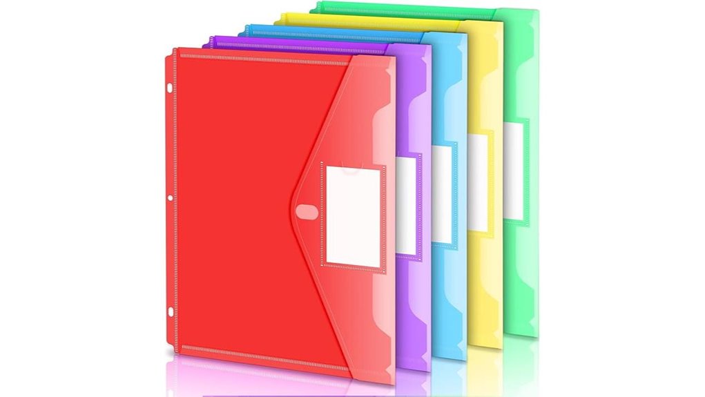 heavyweight side loading binder pockets