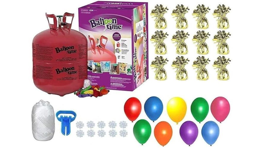 helium balloon kit with accessories