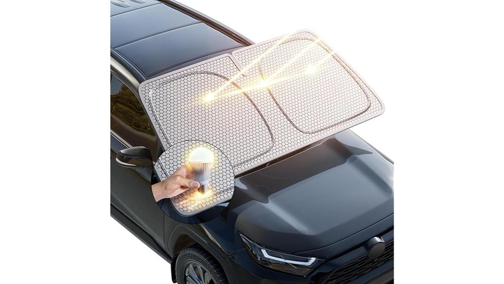 helloleiboo large foldable windshield sunshade