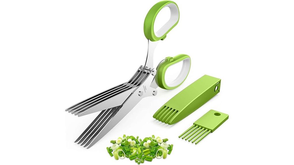 herb scissors stainless steel blades