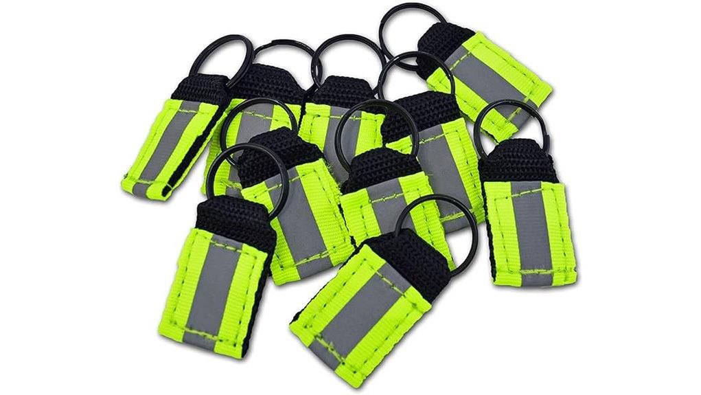 hi vis reflective nylon zipper pulls