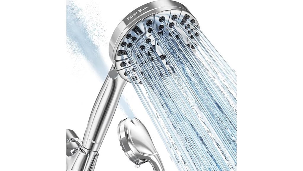 high pressure ten function handheld shower