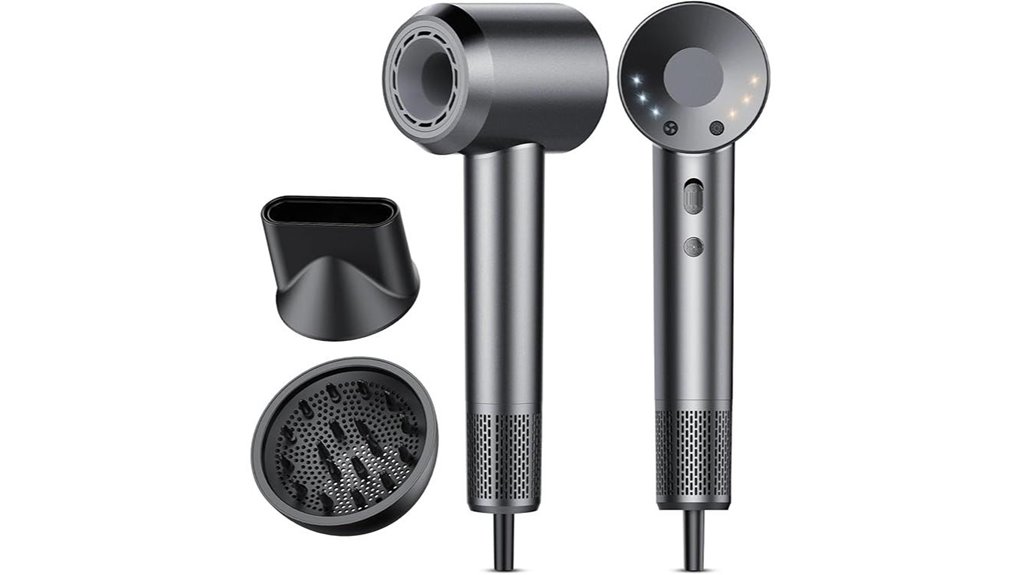high speed ionic grey hairdryer