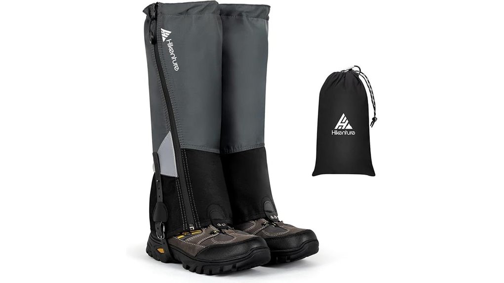 hikenture upgraded zipper waterproof gaiters