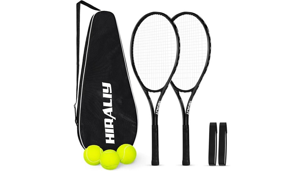 hiraliy 27 inch tennis rackets pack