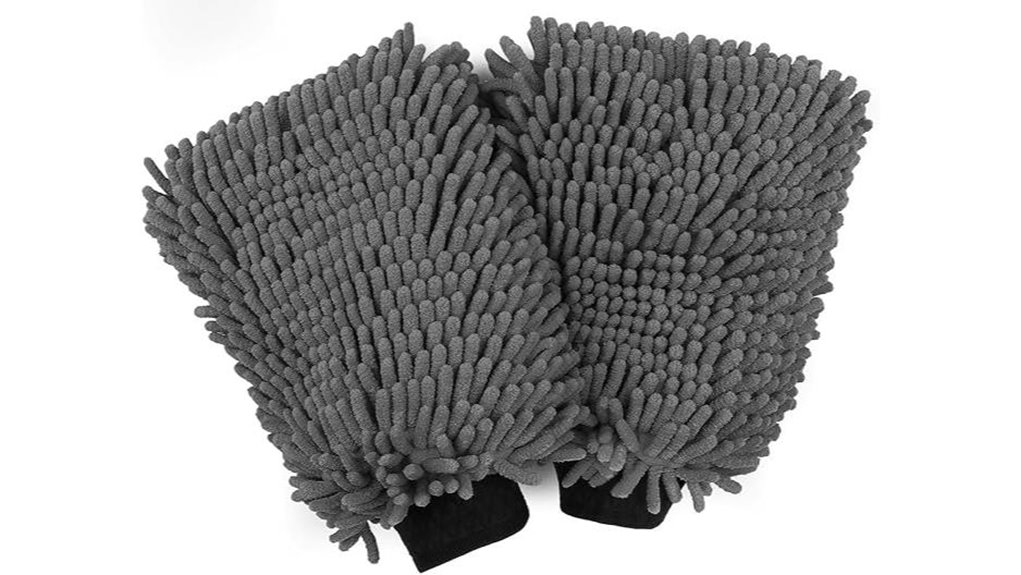 homexcel chenille microfiber car mitts