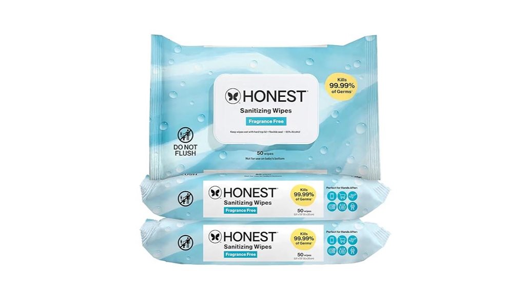 honest company fragrance free sanitizing wipes