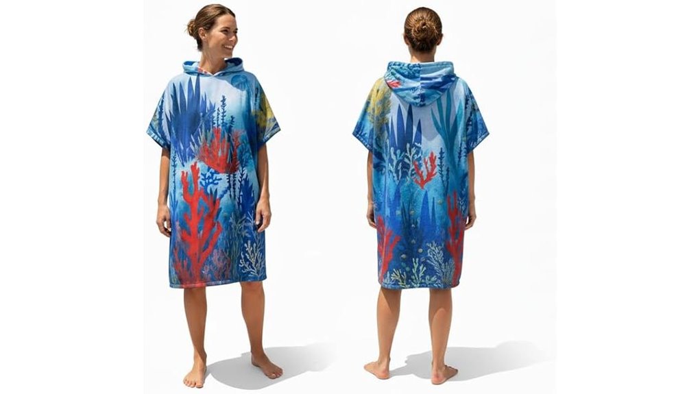 hooded microfiber scuba changing poncho