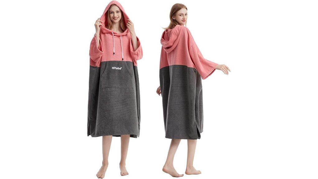 hooded quick dry surf poncho