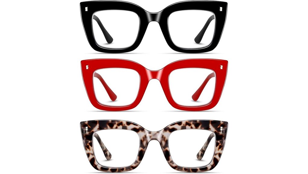 hubeye three pack oversized readers