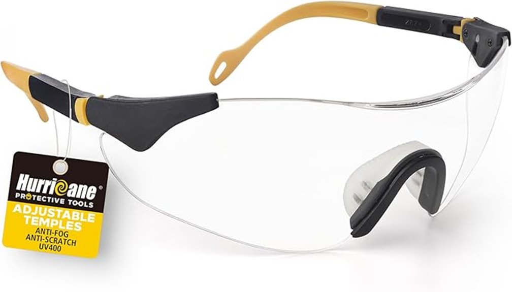 hurricane uv400 anti fog safety