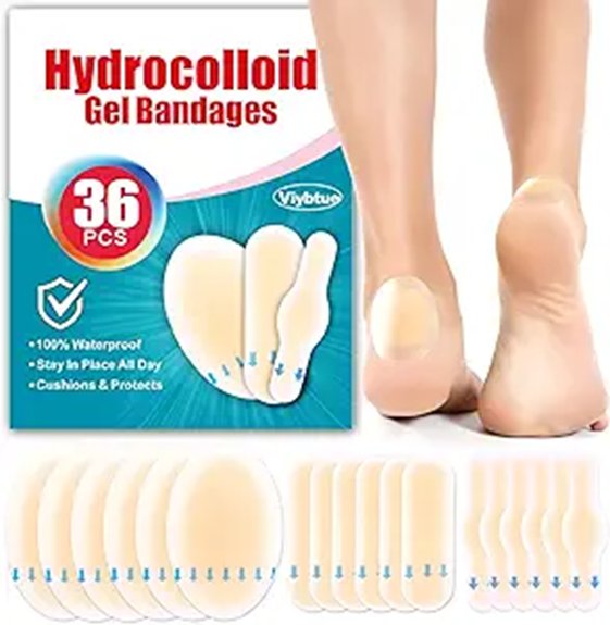 hydrocolloid blister bandages feet