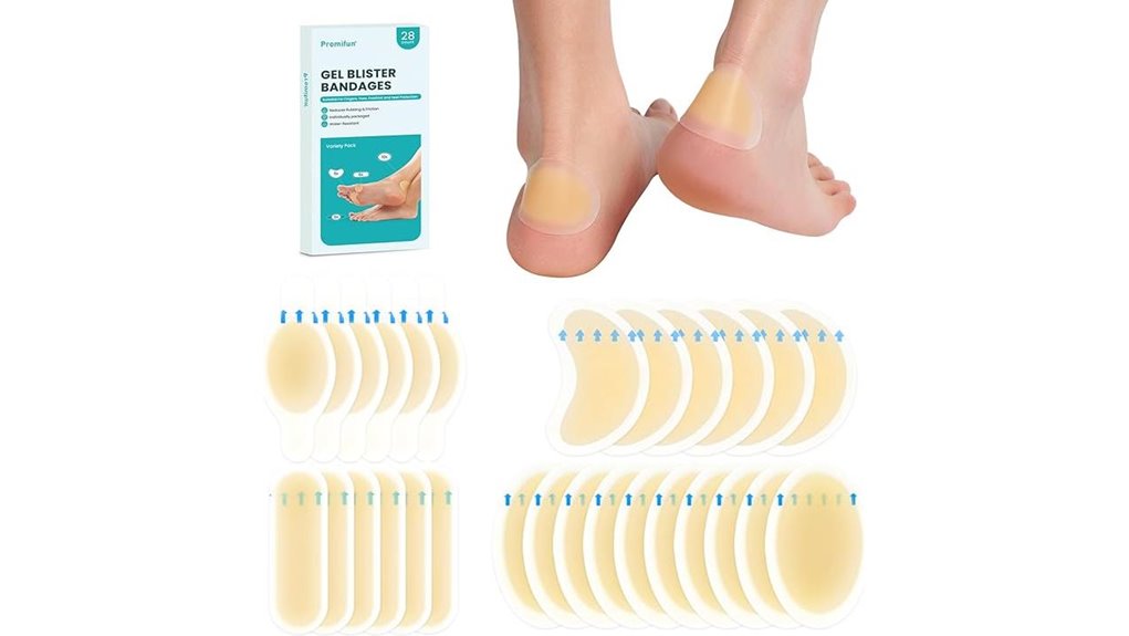 hydrocolloid foot blister pads