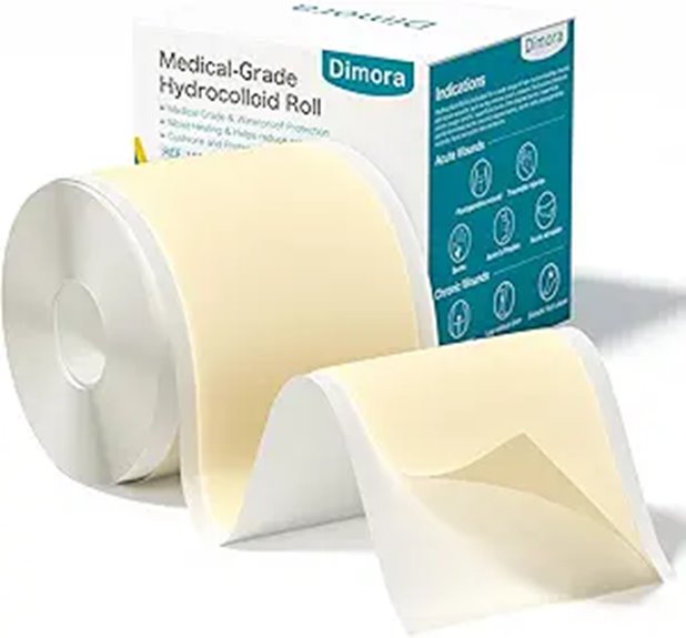 hydrocolloid wound dressing roll