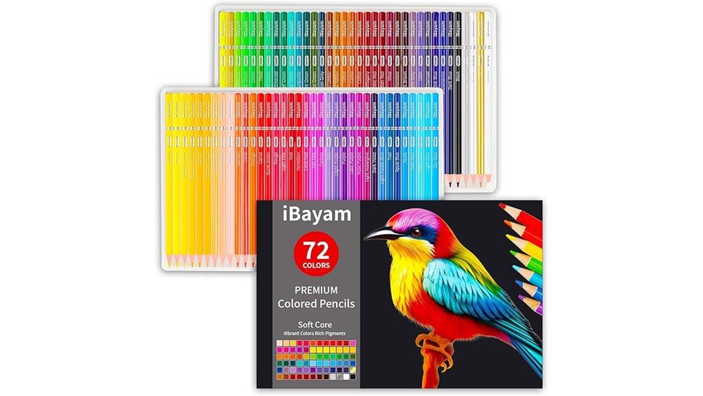 ibayam 72 count colored pencils