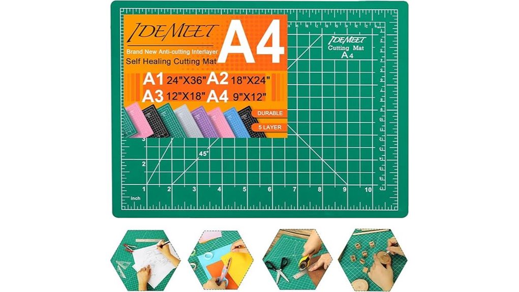 idemeet 9x12 green cutting mat