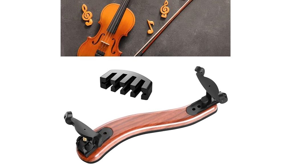 imitation wood 1 2 violin shoulder rest