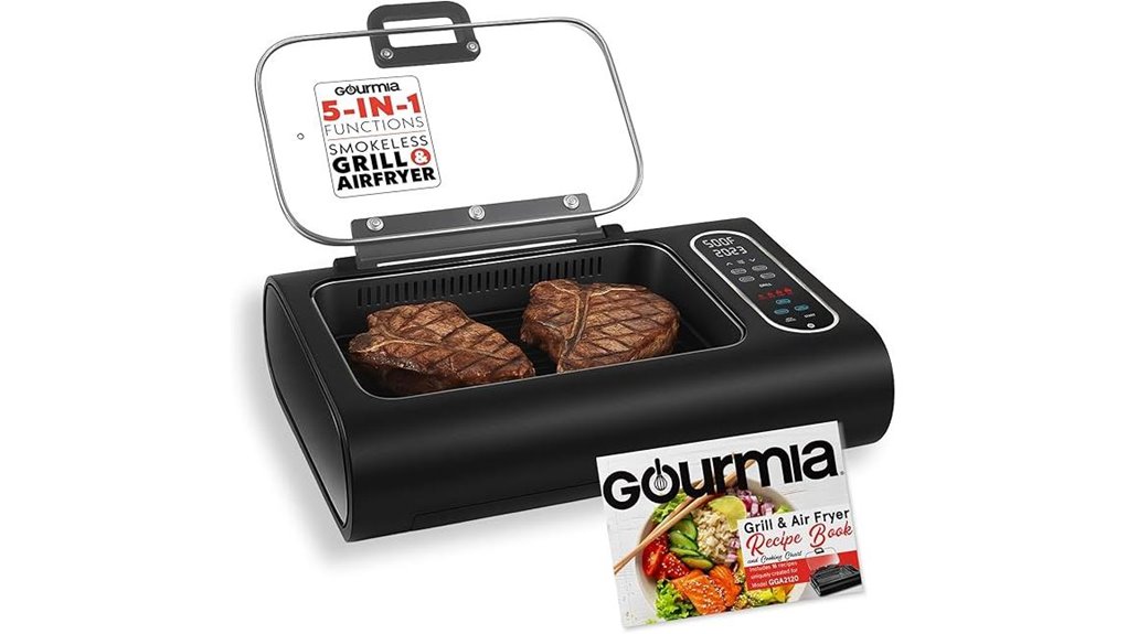 indoor smokeless grill airfryer