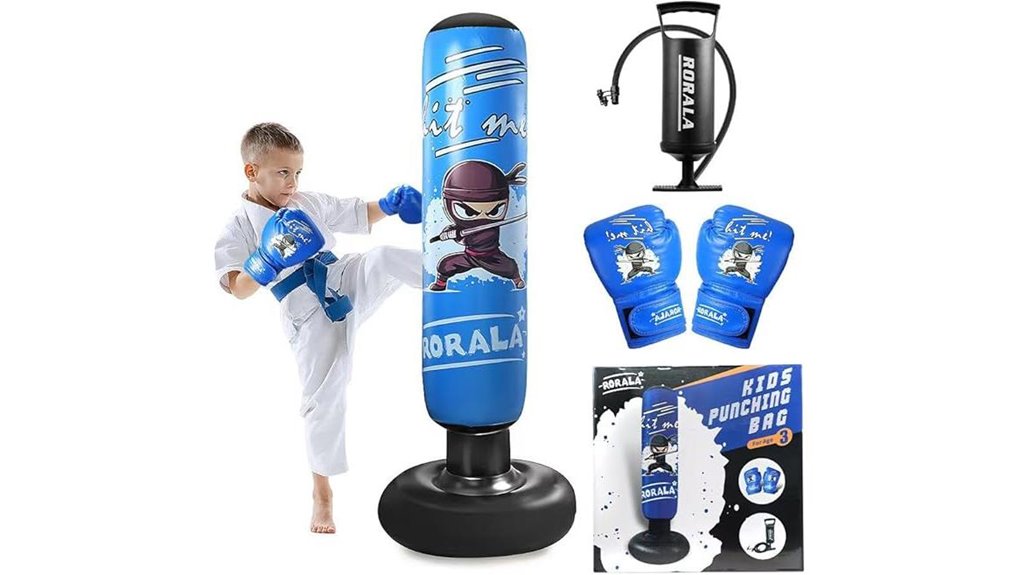 inflatable 63 inch kids punching bag