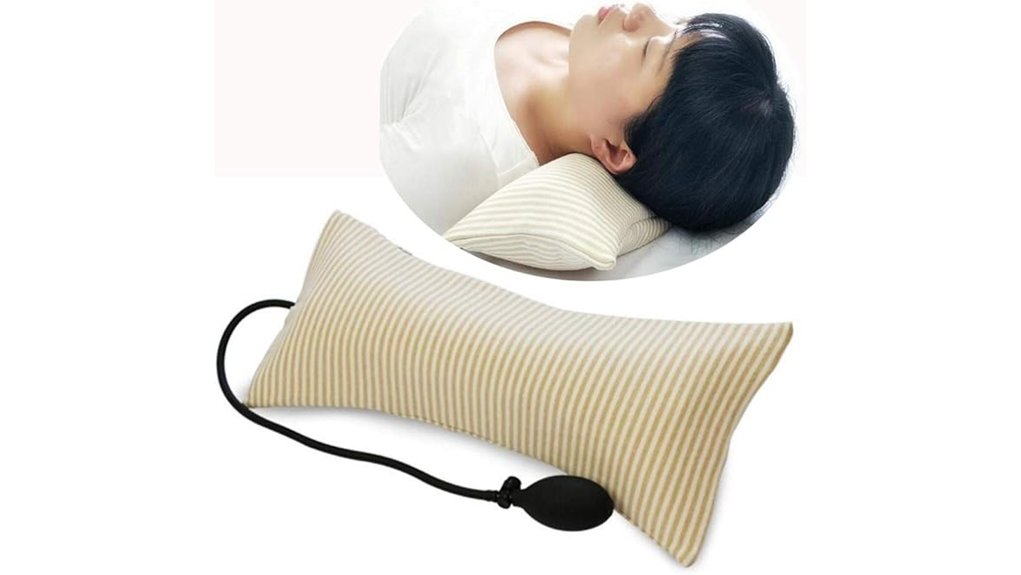 inflatable adjustable neck pillow
