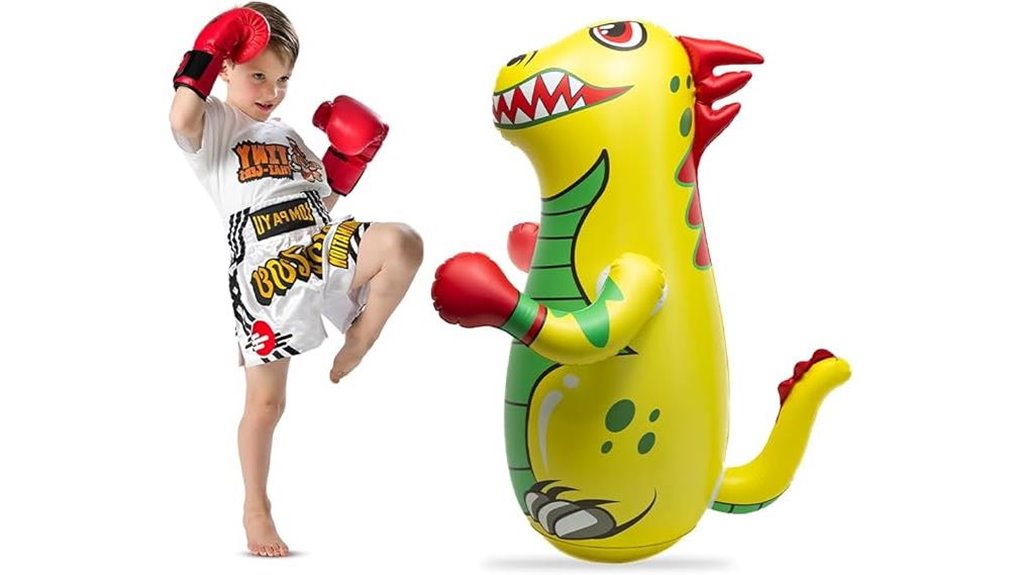 inflatable dino bop bag