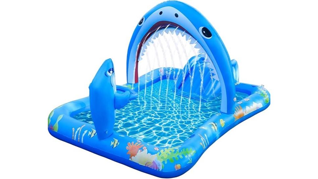 inflatable kiddie pool slide