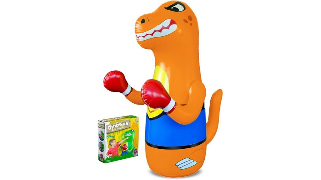 inflatable kids dinosaur punching bag